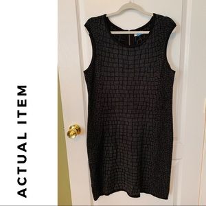 Calvin Klein Dress - Lg, Black/Grey